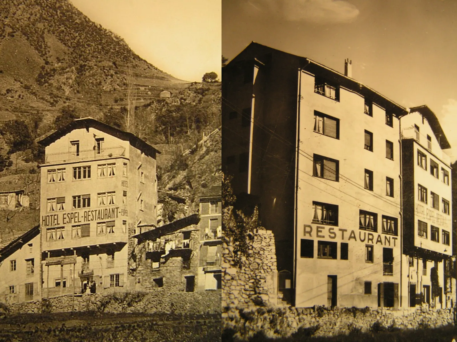 L'edifici original de l'Hotel Espel.